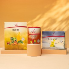 Вітамінний комплекс для покращення травлення FitLine Optimal-Set (Basics + Restorate Citrus + Activize Oxyplus) Фітлайн, клітковина