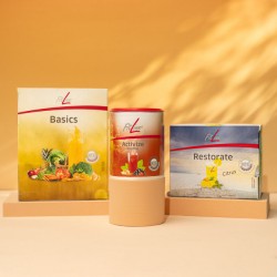 Вітамінний комплекс для покращення травлення FitLine Optimal-Set (Basics + Restorate Citrus + Activize Oxyplus) Фітлайн, клітковина