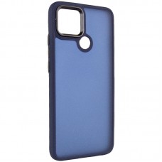 Чехол TPU+PC Lyon Frosted для Oppo A15s / A15  Navy Blue - (00000065022_3)