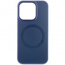 Чехол TPU+Glass Sapphire Midnight Open Camera with MagSafe для Apple iPhone 15 Pro Max (6.7")  Синий / Deep navy - 00000066259_6