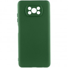 Чехол TPU GETMAN Liquid Silk Full Camera для Xiaomi Poco X3 NFC / Poco X3 Pro  Зеленый / Dark green - 00000073796_3