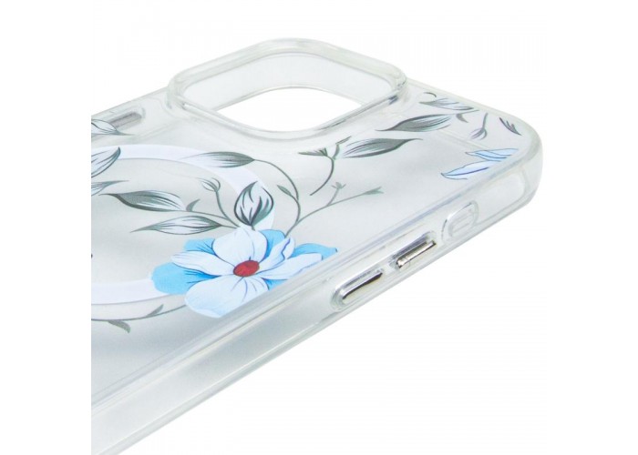 TPU+PC чохол Clear Garden with MagSafe для Apple iPhone 16 Pro Max (6.9