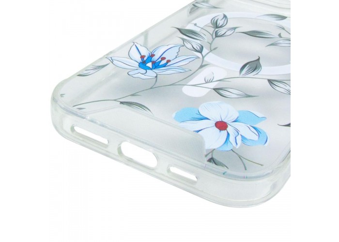 TPU+PC чохол Clear Garden with MagSafe для Apple iPhone 16 Pro Max (6.9