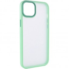 TPU+PC чохол Metal Buttons для Apple iPhone 14 (6.1")  М'ятний - 00000055499_10