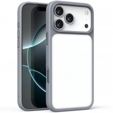 TPU+PC чохол Metal Buttons для Apple iPhone 17 Pro Max (6.9")  Сірий / Grey - 00000081721_3