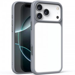 TPU+PC чохол Metal Buttons для Apple iPhone 17 Pro Max (6.9")  Сірий / Grey - 00000081721_3