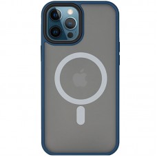 TPU+PC чохол Metal Buttons with MagSafe для Apple iPhone 14 Pro (6.1")  Синій - 00000055541_1
