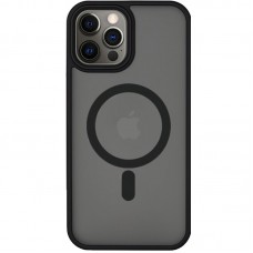 TPU+PC чохол Metal Buttons with MagSafe для Apple iPhone 14 Pro (6.1")  Чорний - 00000055541_3