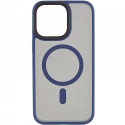TPU+PC чохол Metal Buttons with MagSafe для Apple iPhone 15 Pro Max (6.7")  Синій / Navy Blue - 00000065612_2