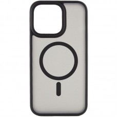 TPU+PC чохол Metal Buttons with MagSafe для Apple iPhone 15 Pro Max (6.7")  Чорний / Black - 00000065612_4
