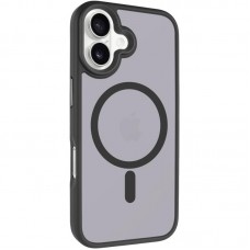 TPU+PC чохол Metal Buttons with MagSafe для Apple iPhone 17 (6.3")  Чорний / Black - 00000081722_1