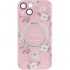 TPU+PC чохол Secret Garden with MagSafe для Apple iPhone 14 (6.1")  Pink - 00000058012_4