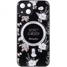 TPU+PC чохол Secret Garden with MagSafe для Apple iPhone 15 (6.1")  Black - 00000067969_1