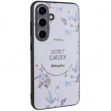 TPU+PC чохол Secret Garden with MagFit для Samsung Galaxy S24+  White - 00000074748_5