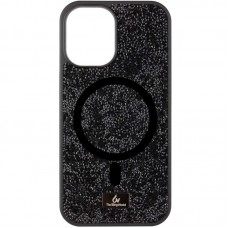 TPU чохол Bling World Rock Diamond with MagSafe для Apple iPhone 14 (6.1")  Black - 00000075846_1