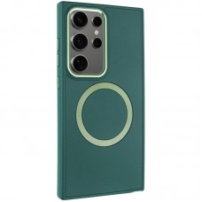 TPU чохол Bonbon Metal Style with MagSafe для Samsung Galaxy S24 Ultra  Зелений / Army Green - 00000068647_4