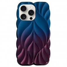 TPU чохол Leaf для Apple iPhone 15 Pro Max (6.7")  Navy Blue / Plum - 00000077610_4