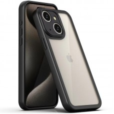 TPU чохол Transparent + Colour 1,5mm для Apple iPhone 15 (6.1")  Black - 00000070572_1
