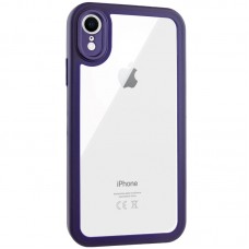 TPU чохол Transparent + Colour 1,5mm для Apple iPhone XR (6.1")  Purple - 00000070559_4