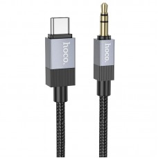 Аудіо кабель Aux Hoco UPA32B Clever digital (Type-C to AUX 3.5mm) (1m)  Black - 00000079122_1