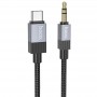 Аудіо кабель Aux Hoco UPA32B Clever digital (Type-C to AUX 3.5mm) (1m)