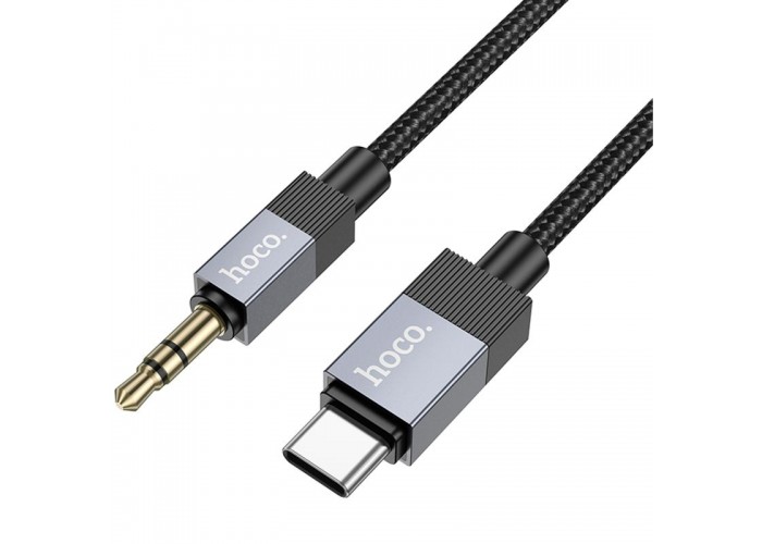Аудіо кабель Aux Hoco UPA32B Clever digital (Type-C to AUX 3.5mm) (1m)