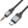 Аудіо кабель Aux Hoco UPA32B Clever digital (Type-C to AUX 3.5mm) (1m)
