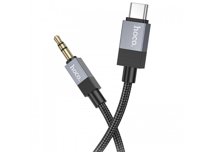 Аудіо кабель Aux Hoco UPA32B Clever digital (Type-C to AUX 3.5mm) (1m)