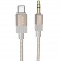 Аудіо кабель Aux Hoco UPA32B Clever digital (Type-C to AUX 3.5mm) (1m)