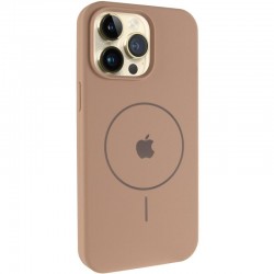 Чохол Silicone Case Full Protective (AA) V2 with MagSafe для Apple iPhone 13 Pro (6.1")  Бежевий / Desert Gold - 00000080654_1