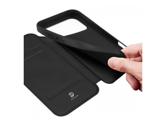 Чохол-книжка Dux Ducis з кишенею для візиток для Apple iPhone 17 Pro (6.3