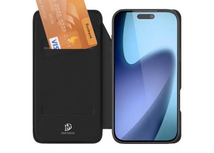 Чохол-книжка Dux Ducis з кишенею для візиток для Apple iPhone 17 Pro (6.3