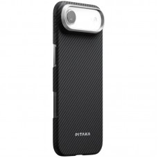 Чохол PC PITAKA with MagSafe для Apple iPhone 17 Air (6.5")  Black / Grey - 00000084962_1