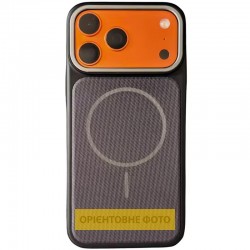 Чохол TPU TechWoven Hybrid with MagSafe для Apple iPhone 16 (6.1")  Black / Purple - 00000085098_1