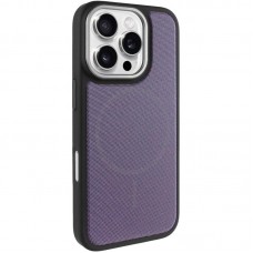 Чохол TPU TechWoven Hybrid with MagSafe для Apple iPhone 16 Pro Max (6.9")  Black / Purple - 00000084834_1