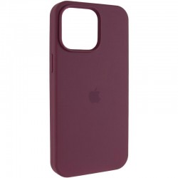 Чохол Silicone Case (AA) Logo with MagSafe для Apple iPhone 11 (6.1")  Бордовий / Plum - 00000080630_12
