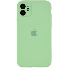 Чохол Silicone Case Full Camera Protective (AA) для Apple iPhone 12 (6.1")  М'ятний / Mint - 00000042250_6