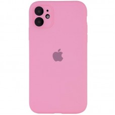 Чохол Silicone Case Full Camera Protective (AA) для Apple iPhone 12 (6.1")  Рожевий / Light pink - 00000042250_12