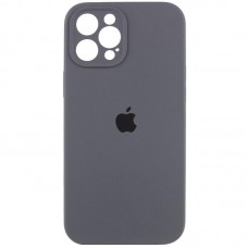 Чохол Silicone Case Full Camera Protective (AA) для Apple iPhone 12 Pro Max (6.7")  Сірий / Dark Gray - 00000042253_27