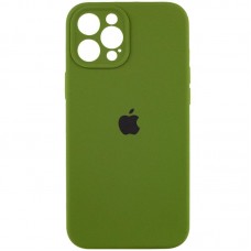 Чохол Silicone Case Full Camera Protective (AA) для Apple iPhone 12 Pro Max (6.7")  Зелений / Dark Olive - 00000042253_34