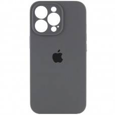 Чохол Silicone Case Full Camera Protective (AA) для Apple iPhone 13 Pro (6.1")  Сірий / Dark Gray - 00000050656_24