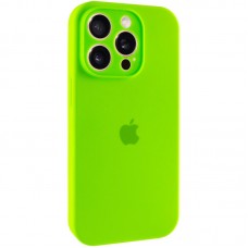 Чохол Silicone Case Full Camera Protective (AA) для Apple iPhone 15 Pro (6.1")  Кислотно-зелений / Acid Green - 00000066392_43