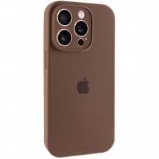 Чохол Silicone Case Full Camera Protective (AA) для Apple iPhone 15 Pro (6.1")  Коричневий / Brown - 00000066392_45