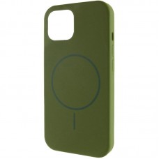 Чохол Silicone Case Full Protective (AA) NO LOGO with MagSafe для Apple iPhone 11 (6.1")  Зелений / Dark Olive - 00000076442_9