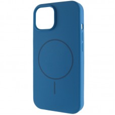 Чохол Silicone Case Full Protective (AA) NO LOGO with MagSafe для Apple iPhone 15 (6.1")  Синій / Denim Blue - 00000076453_24