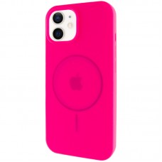 Чохол Silicone Case Full Protective (AA) with MagSafe для Apple iPhone 11 (6.1")  Рожевий / Barbie pink - 00000076423_17