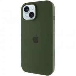 Чохол Silicone Case Full Protective (AA) with MagSafe для Apple iPhone 13 (6.1")  Зелений / Cyprus Green - 00000076428_8