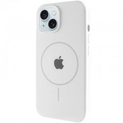 Чохол Silicone Case Full Protective (AA) with MagSafe для Apple iPhone 14 Plus (6.7")  Білий / White - 00000076432_2