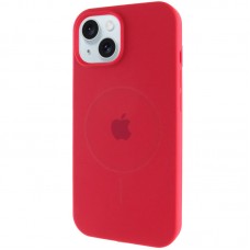 Чохол Silicone Case Full Protective (AA) with MagSafe для Apple iPhone 15 (6.1")  Червоний / Deep Red - 00000076434_12