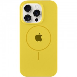 Чохол Silicone Case Full Protective (AA) with MagSafe для Apple iPhone 15 Pro (6.1")  Жовтий / Yellow - 00000076435_7
